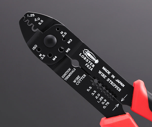 ロブテックス FK3A 電装圧着工具FKシリーズ 工具 電工ペンチ エビ ロブスター LOBSTER LOBTEX