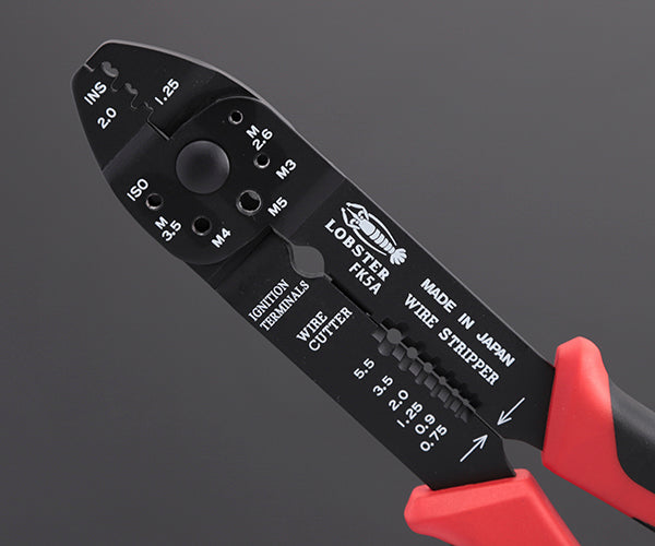 ロブテックス FK5A 電装圧着工具FKシリーズ 工具 電工ペンチ エビ ロブスター LOBSTER LOBTEX