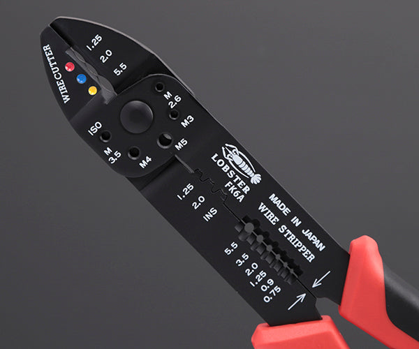 ロブテックス FK6A 電装圧着工具FKシリーズ 工具 電工ペンチ エビ ロブスター LOBSTER LOBTEX