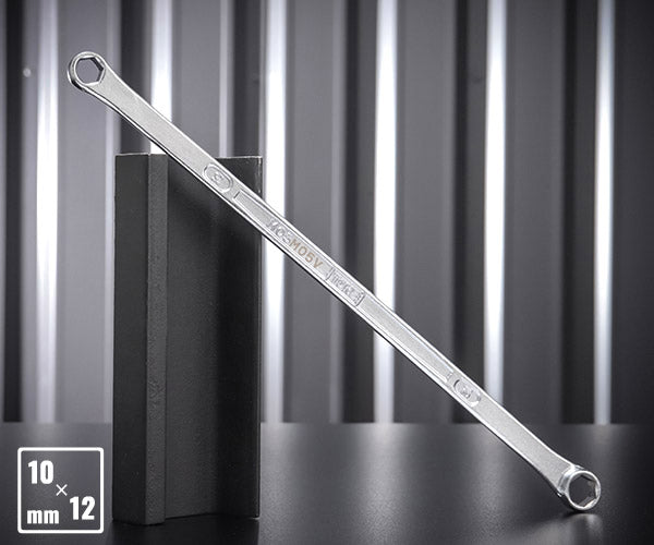 TONE 超ロング 両口めがねレンチ(ストレート・6角) 対辺寸法10×12mm (M05V-1012)(4953488469271) トネ
