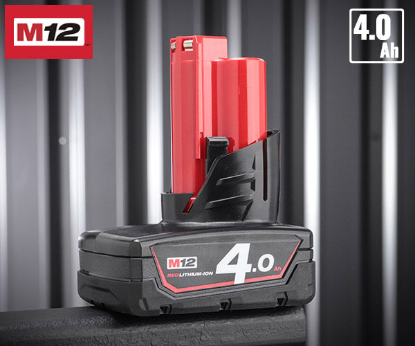 日本正規品 ミルウォーキー M12 4.0AHバッテリー (M12 B4 JP)(4573592060029) milwaukee