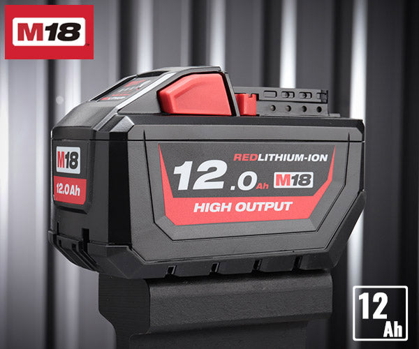 日本正規品 ミルウォーキー M18 12.0AH パワーブーストバッテリー (M18 HB12 JP)(4573592060135) milwaukee