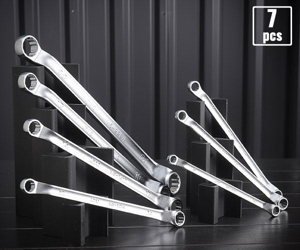 KTC M5-7P ロングめがねレンチ7本セット (M5-0810,1012,1113,1214,1417,1719,2224) エヒメマシンオリジナルセット