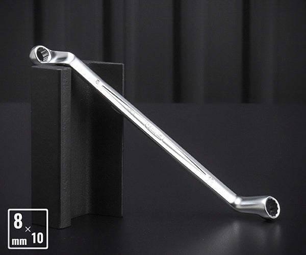 TONE 両口めがねレンチ(75°) 対辺寸法8×10mm (M75-0810)(4953488421873) トネ