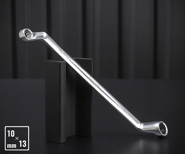 TONE 両口めがねレンチ(75°) 対辺寸法10×13mm (M75-1013)(4953488421897) トネ