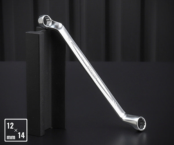 TONE 両口めがねレンチ(75°) 対辺寸法12×14mm (M75-1214)(4953488421910) トネ