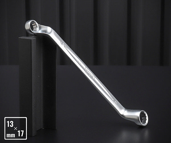 TONE 両口めがねレンチ(75°) 対辺寸法13×17mm (M75-1317)(4953488421927) トネ