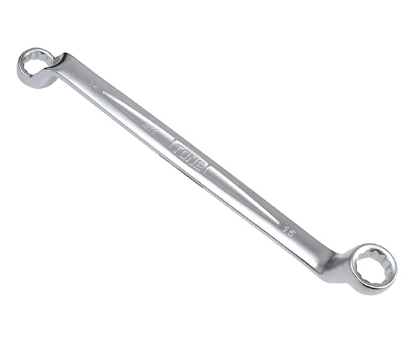 TONE 両口めがねレンチ(75°) 対辺寸法14×15mm (M75-1415)(4953488421934) トネ