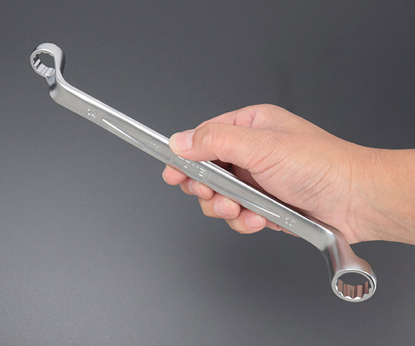TONE 両口めがねレンチ(75°) 対辺寸法14×17mm (M75-1417)(4953488421941) トネ