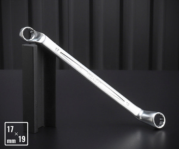 TONE 両口めがねレンチ(75°) 対辺寸法17×19mm (M75-1719)(4953488421965) トネ