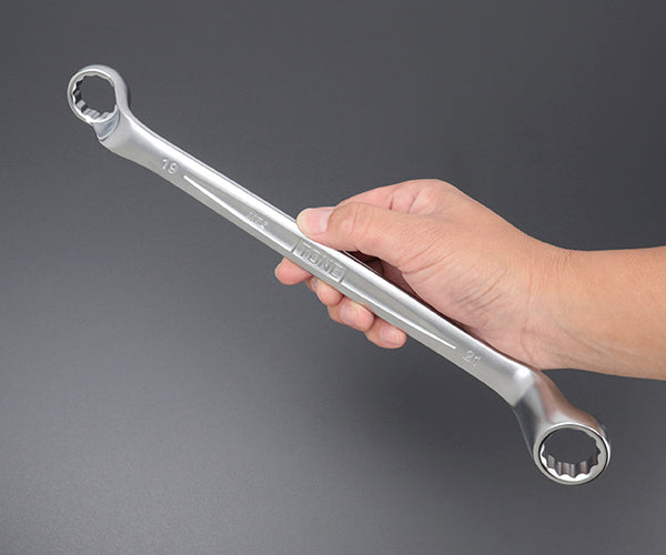 TONE 両口めがねレンチ(75°) 対辺寸法19×21mm (M75-1921)(4953488421972) トネ