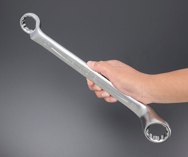 TONE 両口めがねレンチ(75°) 対辺寸法27×30mm (M75-2730)(4953488421996) トネ