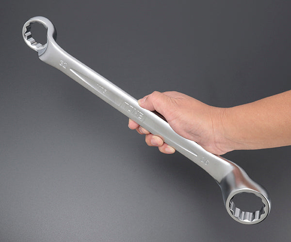 【限定特価】TONE 両口めがねレンチ(75°) 対辺寸法32×36mm (M75-3236)(4953488422009) トネ