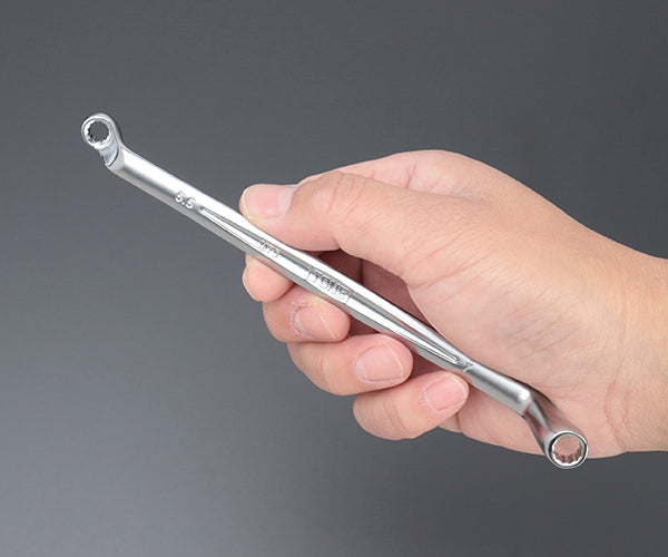TONE 両口めがねレンチ(75°) 対辺寸法5.5×7mm (M75-5.507)(4953488421859) トネ