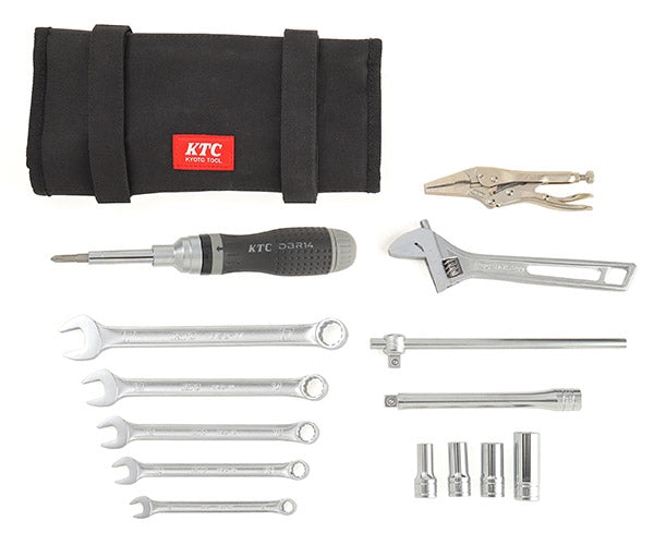 KTC 9.5sq. ライダーズメンテナンスツールセット 14点 バイク工具セット MCK3140