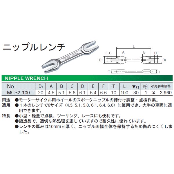 京都機械工具のレンチの画像5