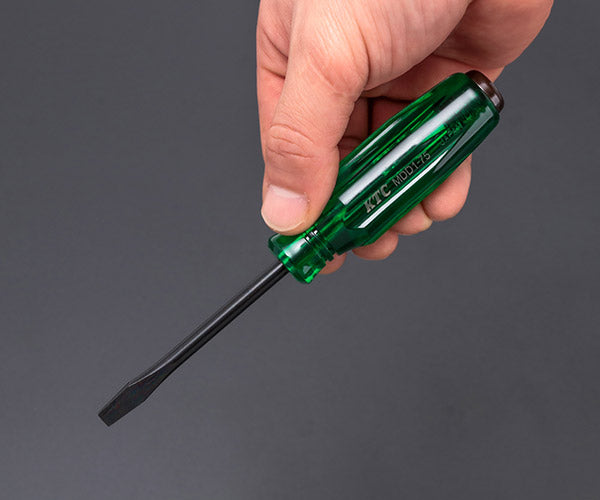 KTC 樹脂柄ドライバー マイナス 貫通 5.5mm 全長160mm (MDD1-75)(4989433800943) 京都機械工具