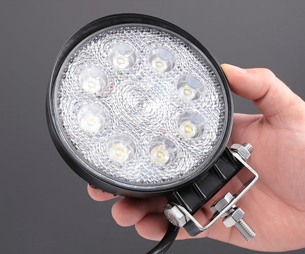 カシムラ LEDワークライト 丸 作業灯 DC12/24V車対応 24W 1560lm ML-1