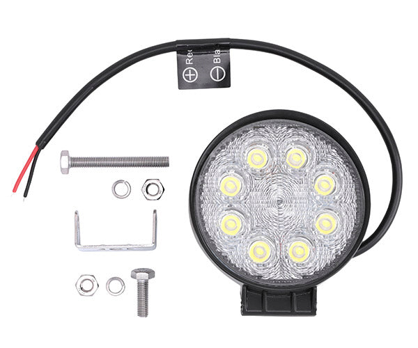 カシムラ LEDワークライト 丸 電動フォークリフト対応 作業灯 DC12/24V/48V車対応 24W 1560lm ML-31