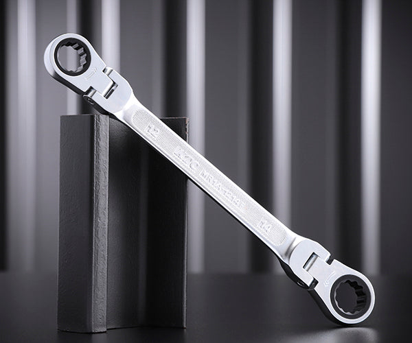 KTC MR1A-1214F ラチェットめがねレンチ(両頭型首振りタイプ)サイズ12×14mm