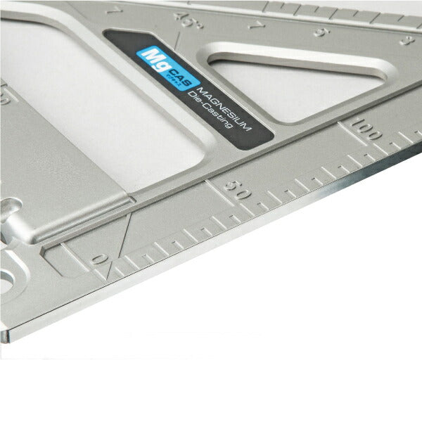 TAJIMA タジマ 丸鋸ガイド モバイル 90−45 マグネシウム (MRGM9045M) (丸鋸ピッチ目盛付・勾配目盛付)