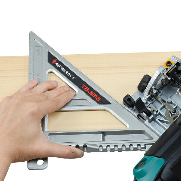TAJIMA タジマ 丸鋸ガイド モバイル 90−45 マグネシウム (MRGM9045M) (丸鋸ピッチ目盛付・勾配目盛付)