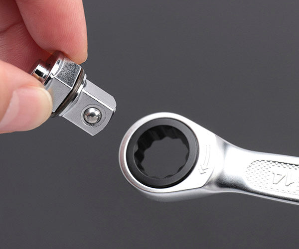 KTC MSR1A-7P ギアレンチ+ドライブ角アダプター7点セット (MSR1A-08,10,12,13,14,17,BZ14-BA3) エヒメマシンオリジナルセット