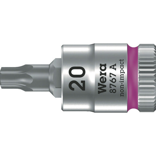 日本正規品 ヴェラ 1/4DRx T20(Torx)ビットソケット (003391)(4013288219619) ベラ Wera