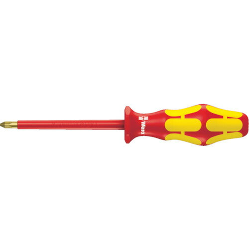 日本正規品 ヴェラ #2x200mm(プラス)ドライバー絶縁(slip STOP) (006159)(4013288105424) ベラ Wera