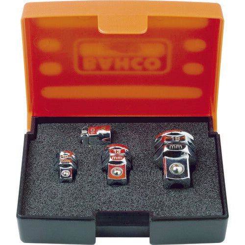 日本正規品 バーコ アダプターセット 4本 ソケット(10、13、19mm)、ビット6.35mm (1RMA/S4)(7314153014658) BAHCO