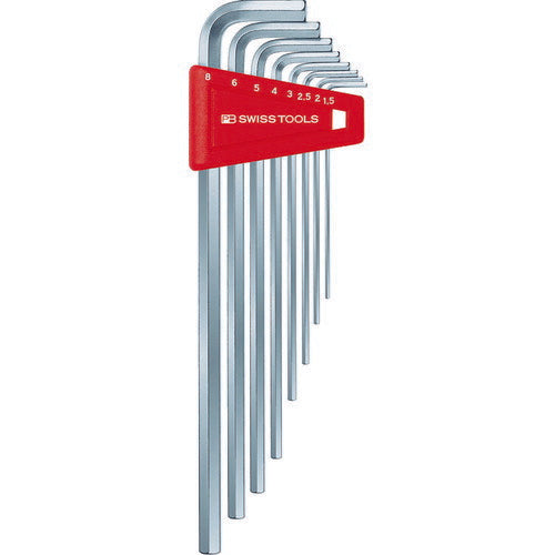 日本正規品 PBスイスツールズ ホルダー付六角レンチセット ロング 8本組 (211.H-8CN) (7610733235797)