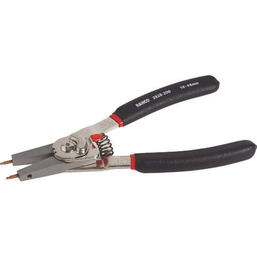 日本正規品 バーコ 穴・軸兼用スナップリングプライヤー 全長160mm 穴用適合リング7-26mm 軸用適合リング3-26mm (2928-160)(7314150056514) BAHCO