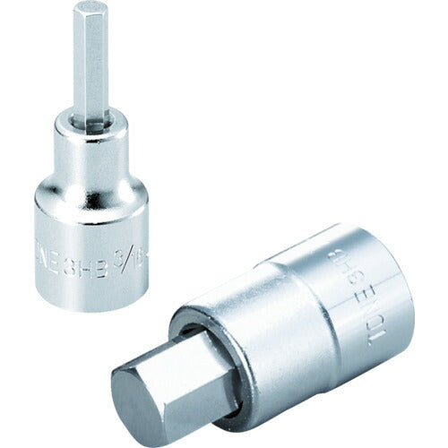 TONE ヘキサゴンソケット(インチ) 吋目 3/16inch ビット長さ18mm (3HB-06)(4953488192070) トネ