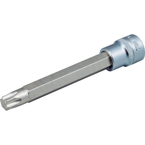 TONE ヘックスローブソケット ロングトルクスソケット(強力タイプ) T55 差込角9.5mm 先端寸法11.17mm (3TX-T55L)(4953488217230) トネ
