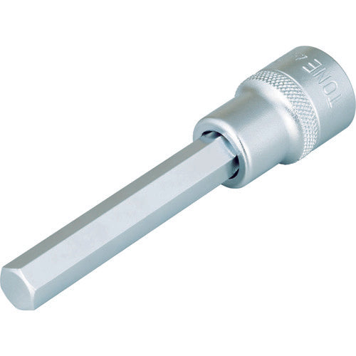 TONE ロングヘキサゴンソケット 対辺寸法8mm 全長100mm (4H-08L)(4953488003772) トネ