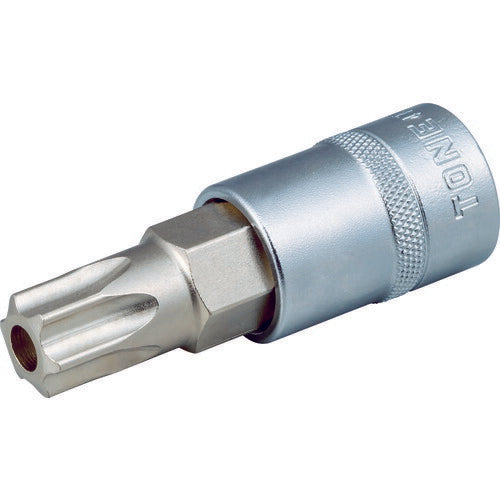TONE ヘックスローブソケット トルクスソケット(いじり防止タイプ) T30 先端寸法5.49mm (4TX-T30H)(4953488217001) トネ