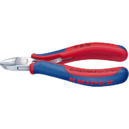 日本正規品 クニペックス エレクトロニクスニッパー (7722-115)(4003773043782) 業務向け KNIPEX