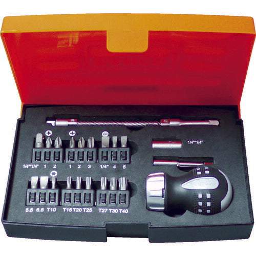 日本正規品 バーコ 22点スタビーラチェットドライバーセット (808050S-22)(7314150128938) BAHCO