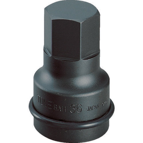 TONE インパクト用ヘキサゴンソケット 対辺寸法36mm 差込角25.4mm (8AH-36)(4953488006940) トネ