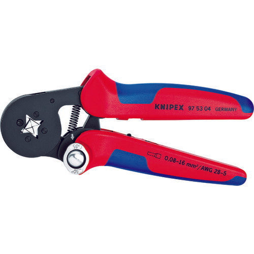 日本正規品 クニペックス ワイヤーエンドスリーブ圧着ペンチ (9753-04)(4003773028017) 業務向け KNIPEX