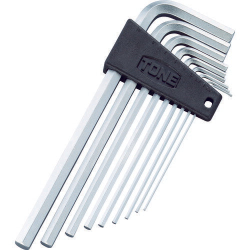 TONE ロング六角棒L形レンチセット 9pcs (APL900)(4953488010947) トネ