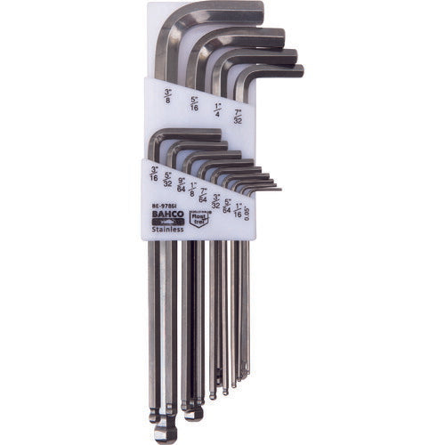 日本正規品 バーコ 六角棒レンチセット インチサイズ 13本 (BE-9786I)(7314150314485) BAHCO