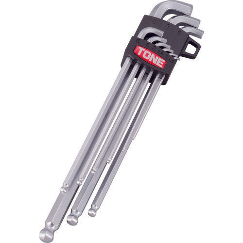 TONE ボールポイント六角棒レンチセット マスターツール首下ショートロングボールポイントL形レンチセット 9点セット (BL900S)(4953488085945) トネ