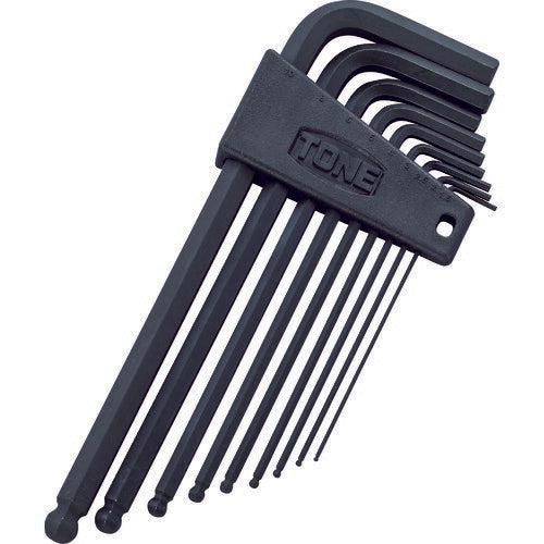 TONE ロングボールポイントL形レンチセット 9pcs (BPL900)(4953488010961) トネ