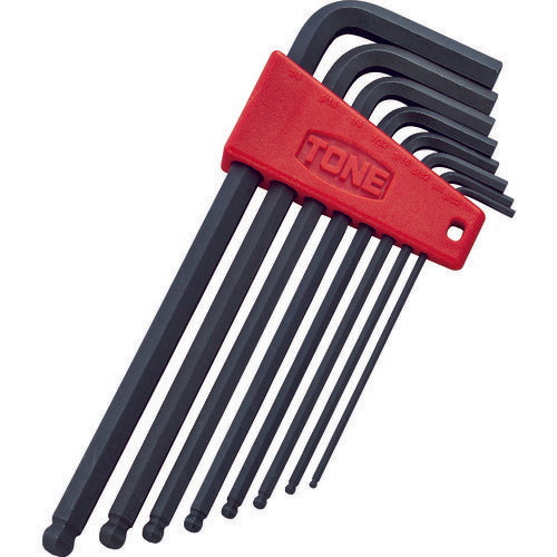 TONE ロングボールポイントL形レンチセット 8pcs (BPLB800)(4953488010954) トネ