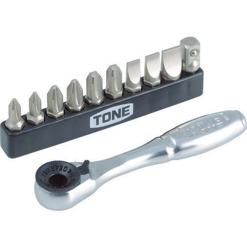 TONE オフセット式ラチェットドライバー ビットラチェットセット