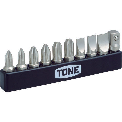 TONE オフセット式ラチェットドライバー ドライバー&アダプタービットセット (BTPM10S)(4953488293326) トネ