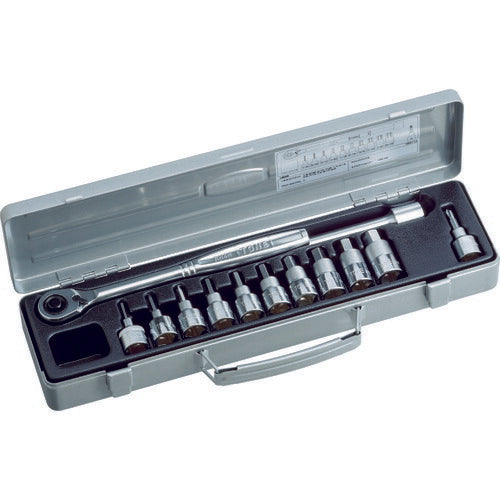 TONE ヘキサゴンソケットレンチセット 吋目 13pcs (HB4112)(4953488202397) トネ