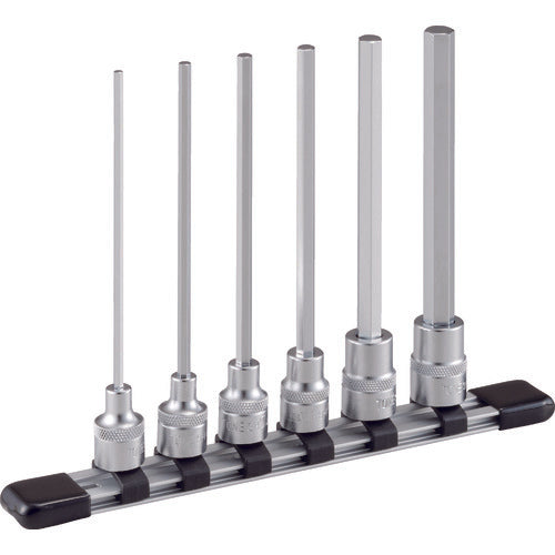 TONE 超ロングヘキサゴンソケットセット(ホルダー付)6pcs (HH306LL)(4953488314366) トネ