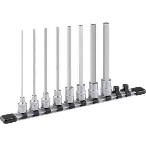 TONE 超ロングヘキサゴンソケットセット(ホルダー付)8pcs (HH308LL)(4953488314373) トネ
